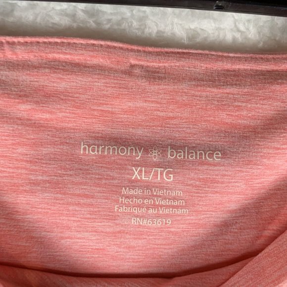 Harmony And Balance Leggings Womens XL Pink Polyester Stretch Yoga Pull On 6932 - Picture 4 of 10